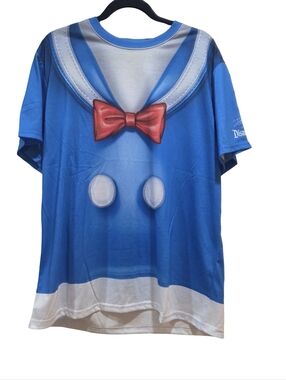Disney Parks Disneyland DONALD DUCK Cosplay T-Shirt Adult Size Large  NEW